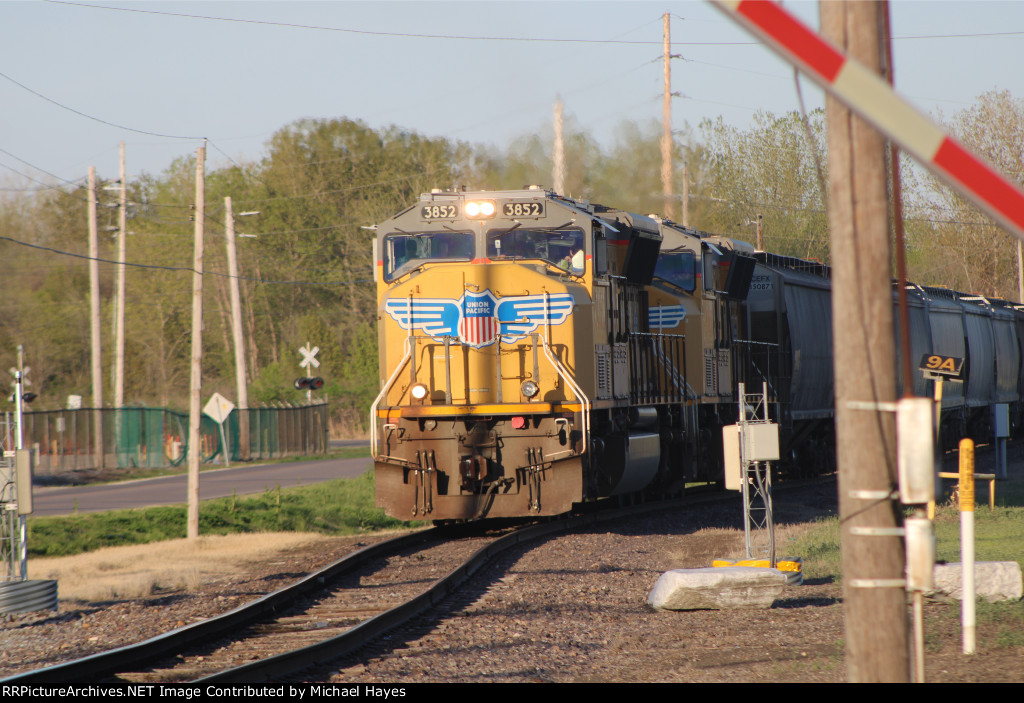 UP Grain Train in Sauget IL